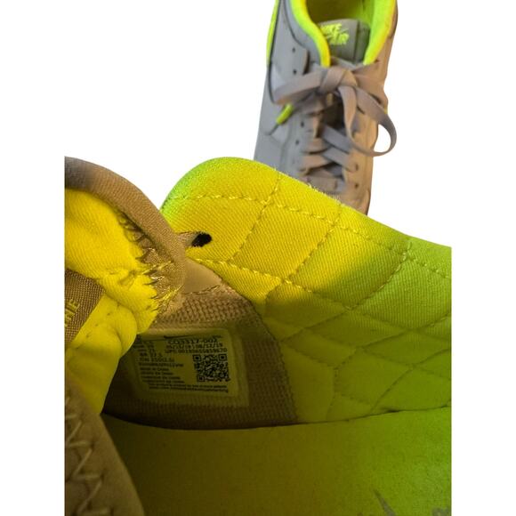 Nike Air Force 1 Shadow Atmosphere Grey Neon Green Reflective Logo Sneaker 8 - Picture 11 of 12